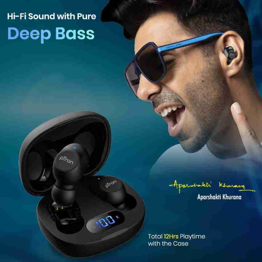 Ptron bassbuds pro offers total playtime of best sale up to