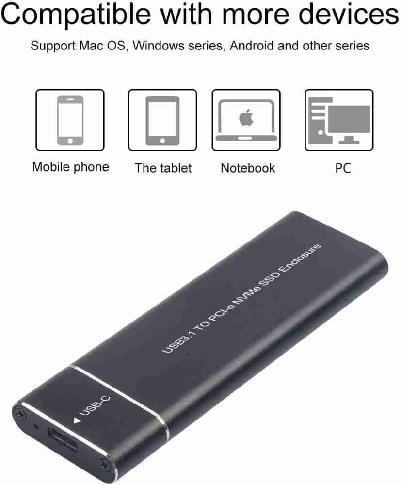 Adaptador universal (case) USB C para SSD M.2 SATA o NV