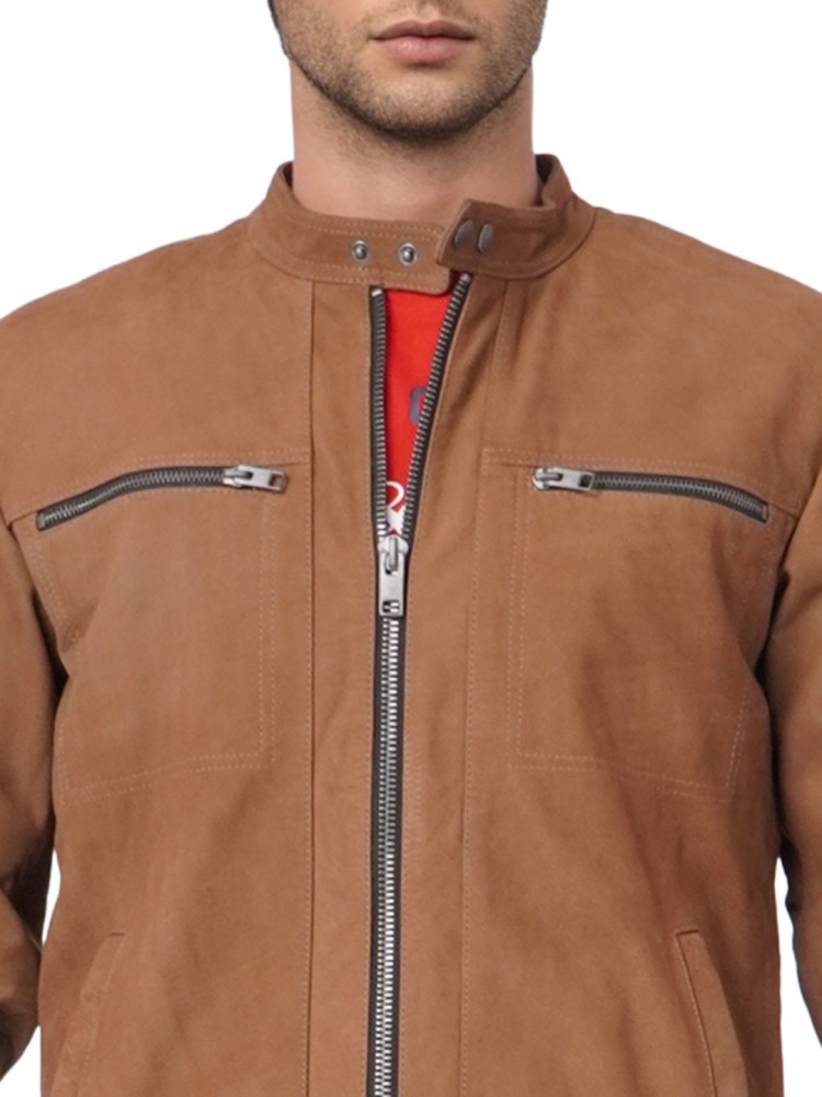 Jack & jones men's leather outlet jacket