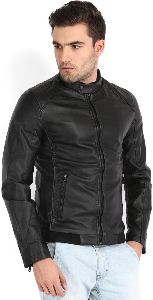 Compressed cotton locomotive leather jacket coat shop