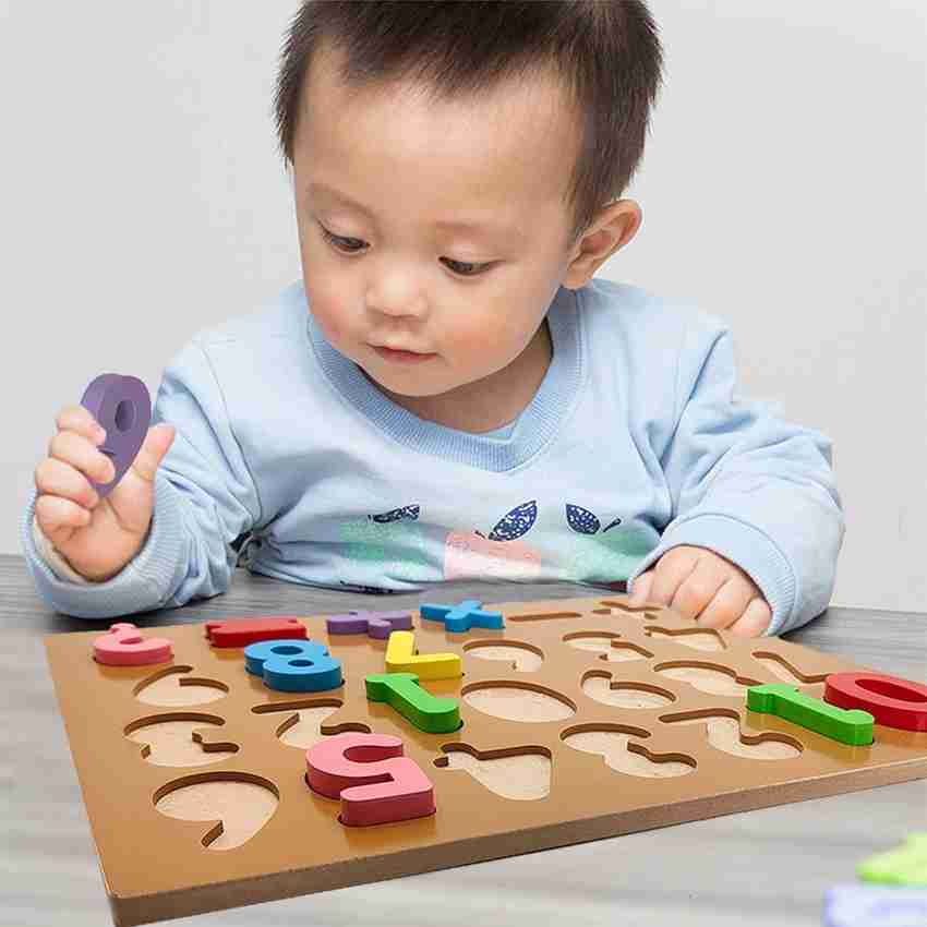 Wooden Alphabet Puzzle Board Preschool Kids Learning Toy Cheap Kid