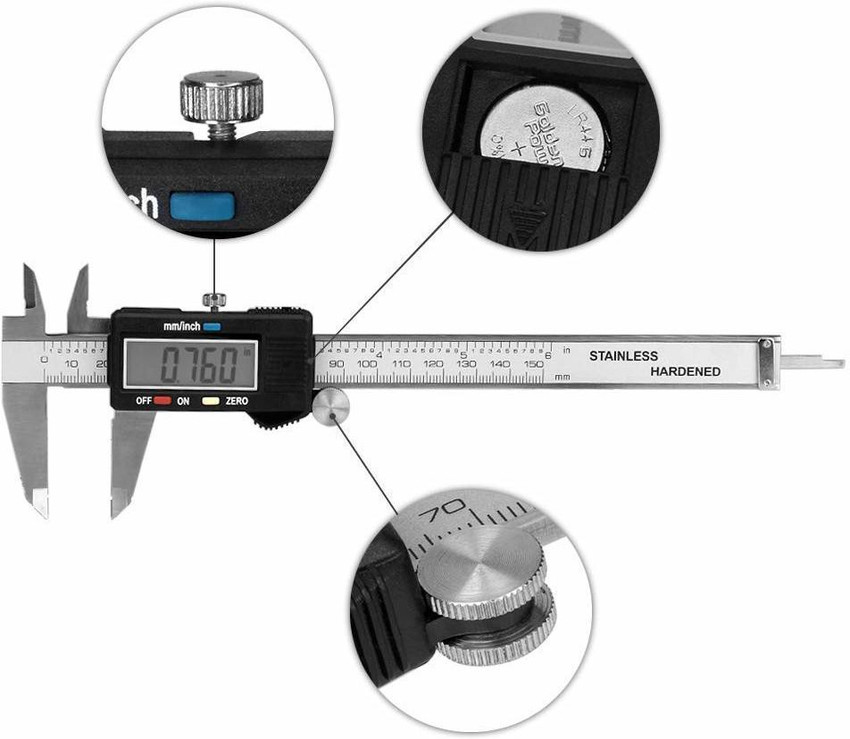 Aurora DIGITAL VERNIER CALIPER 0 150 MM CARBON FIBRE Snap