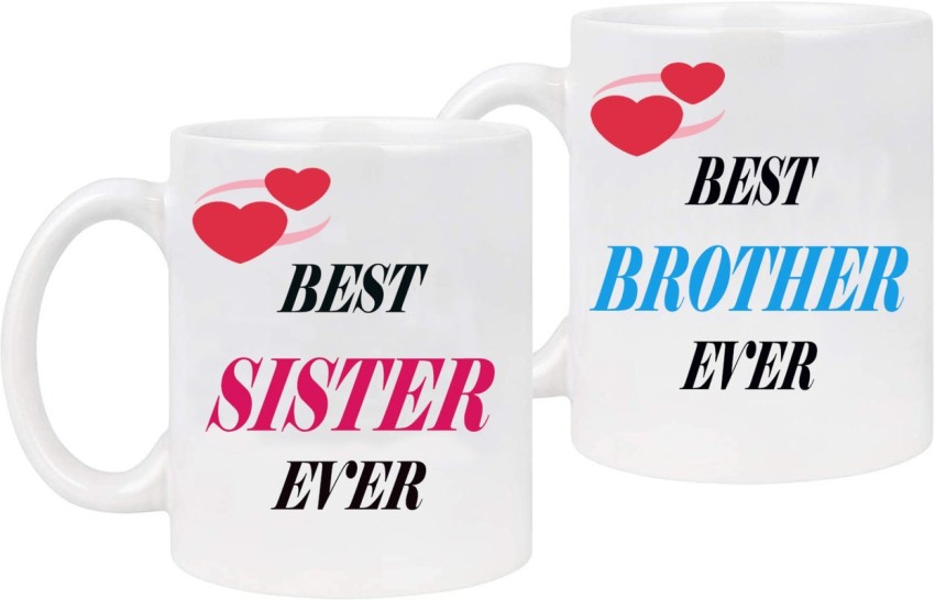 Best Sister Mug From Brother Cute & Sweet Ceramic Mug (Printed)