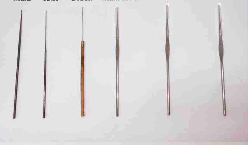 Aarineedle hand embroidery needles for aari works in beading, sequins,  zardosi(dapka) work, & silk threads, etc. size 11cm (pack of 3) Hand Sewing  Needle Price in India - Buy Aarineedle hand embroidery