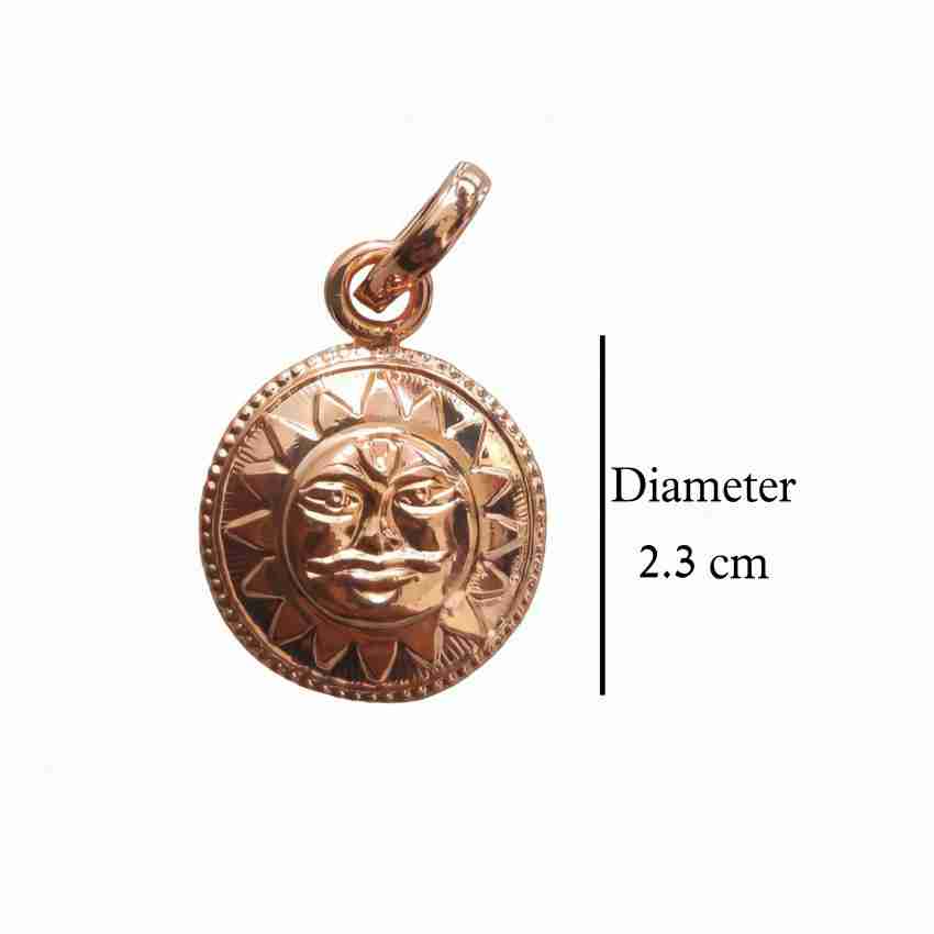 1pc New Trendy Copper Sun Pendant Necklace for Men for Daily Decoration, Gift for Family and Christmas Birthday Gift for Boyfriends / Girlfriends