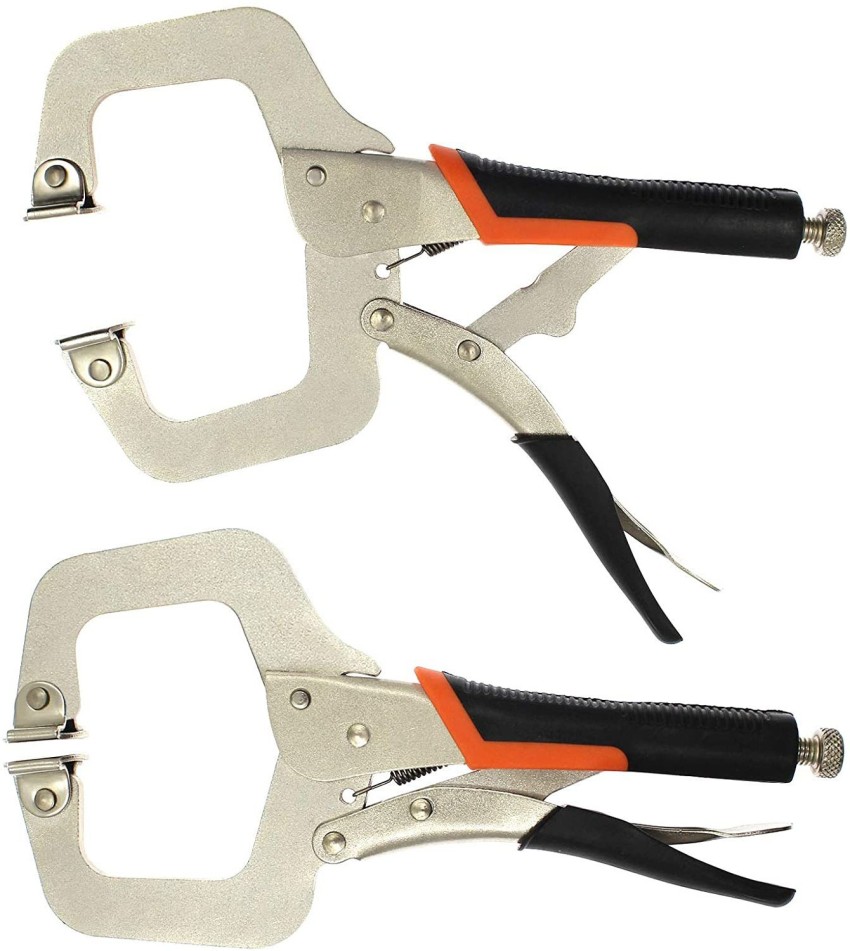 uptodatetools Locking C-Clamp, 11 Inch Locking Pliers Tools with Swivel  Tips, C-Type Wood Clamping Tools for Cabinetry, Woodworking, Aligning,  Welding Slip Joint Plier Price in India - Buy uptodatetools Locking C-Clamp,  11