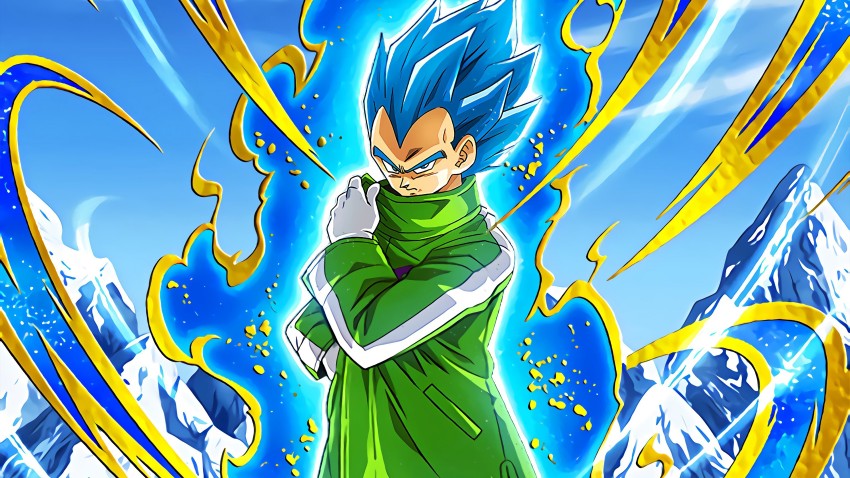 Super Saiyan Blue Goku and Vegeta (Dragon Ball Super) Poster for