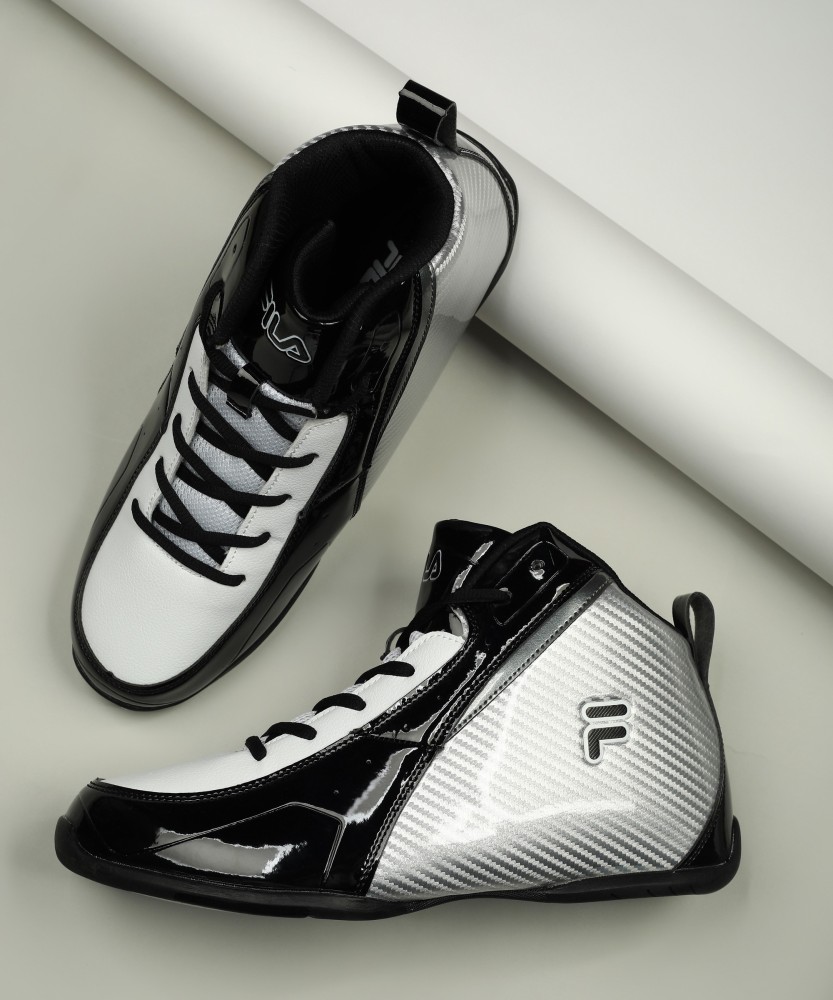 Fila black basketball clearance shoes