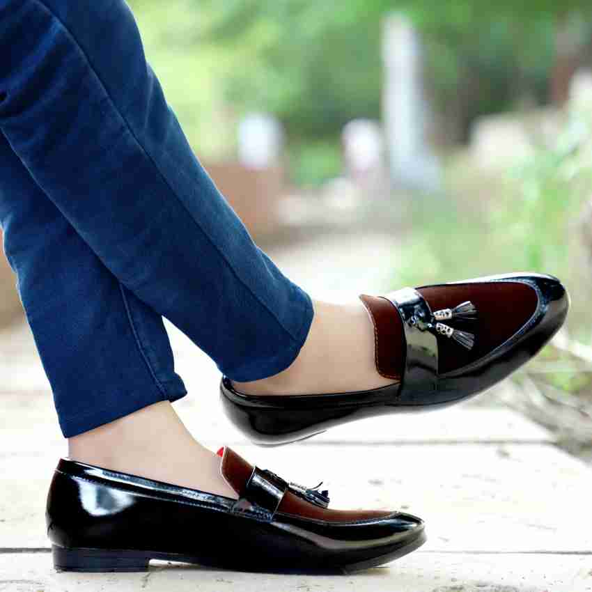 Rzisbo Loafers Shoes For Men (Black)