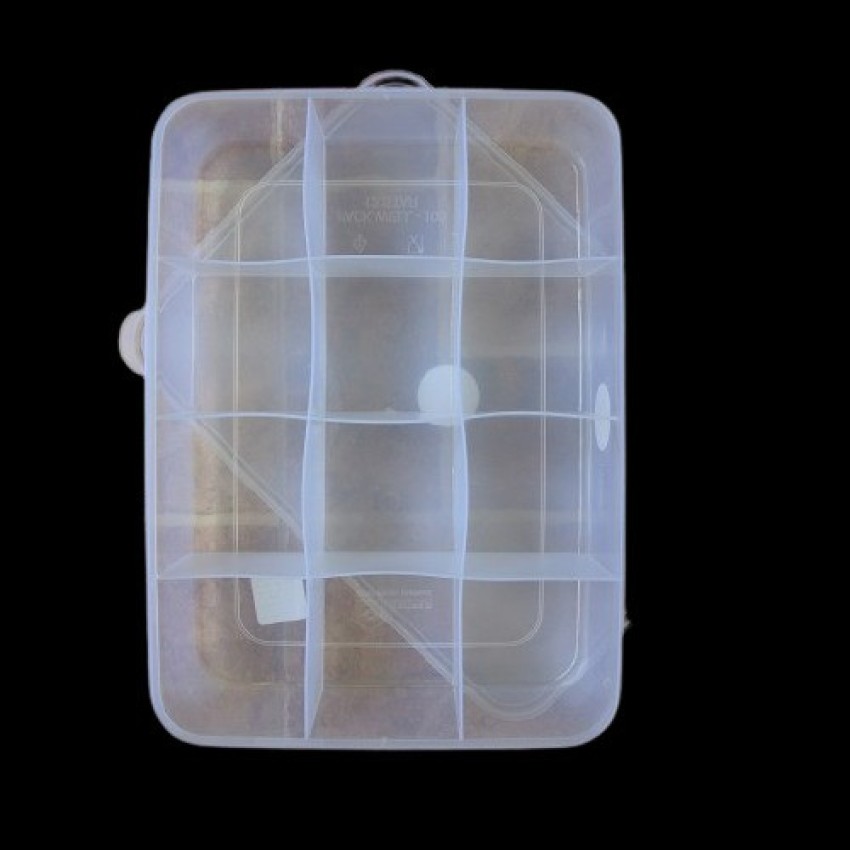 GLOBOMOTIVE Multipurpose Plastic Storage Box with 8 Removable Dividers  (Transparent) Storage Box Price in India - Buy GLOBOMOTIVE Multipurpose Plastic  Storage Box with 8 Removable Dividers (Transparent) Storage Box online at