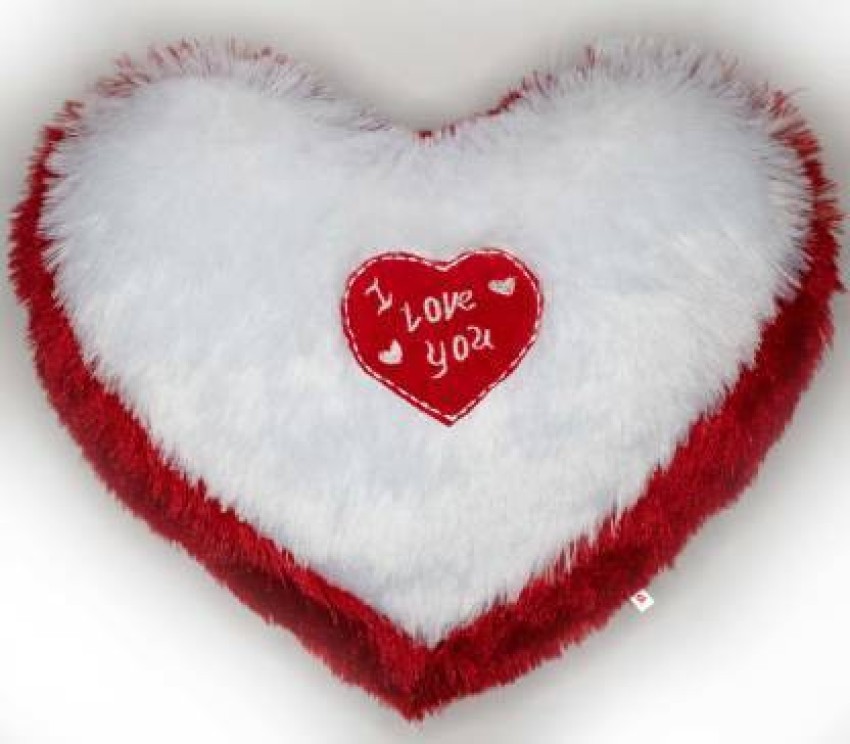 Fur hotsell heart pillow