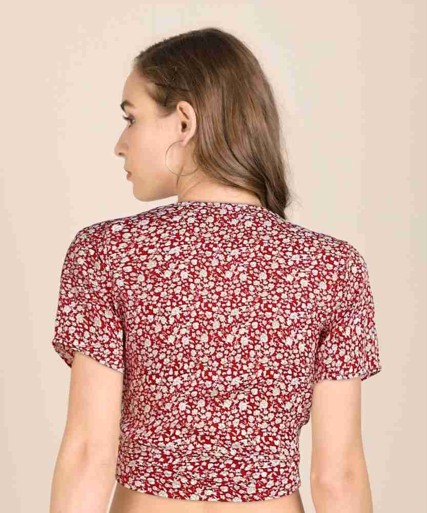 Urbanic Casual Printed Women Red Top - Buy Urbanic Casual Printed Women Red  Top Online at Best Prices in India