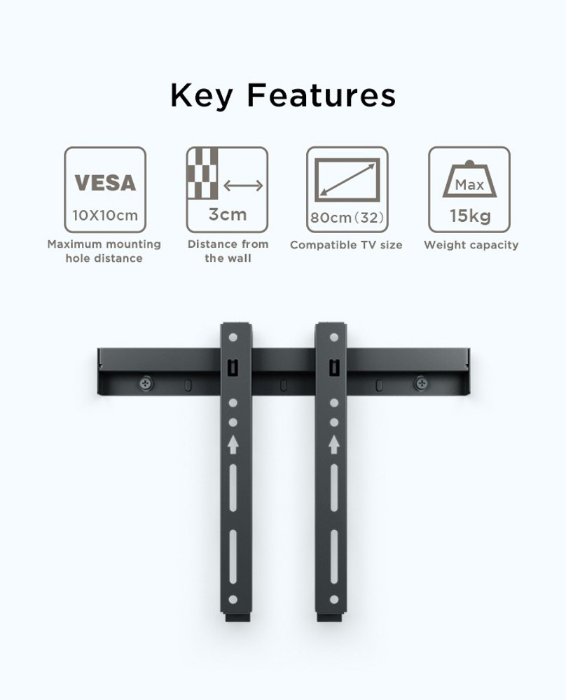 Mi tv 32 inch wall shop stand