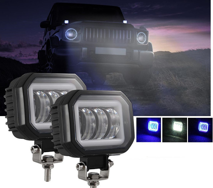 PRTEK 4 Inch Round Square Led Work Light For Car 4x4 Offroad Truck