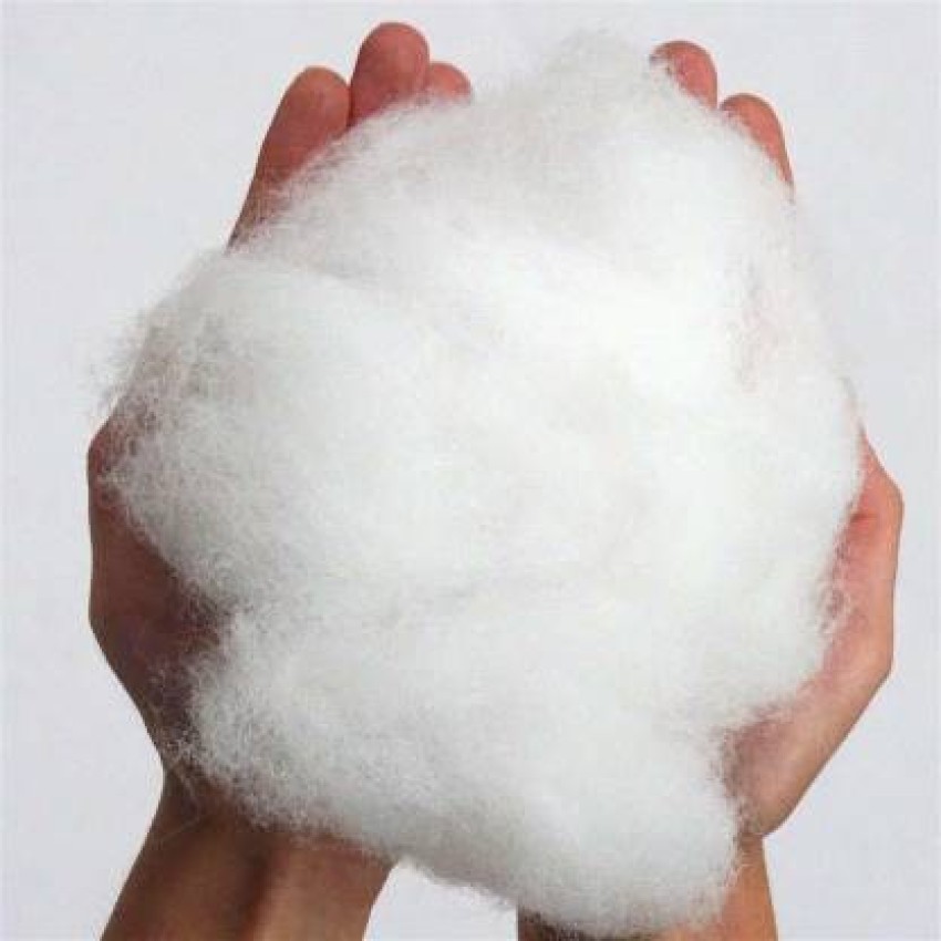 Premium Polyester Fiber Fill for Re-Stuffing Pillows, Stuff Toys, Quilts,  Paddings, Pouf, Fiberfill, Stuffing, Filling White (5 LB / 2268 Grams)