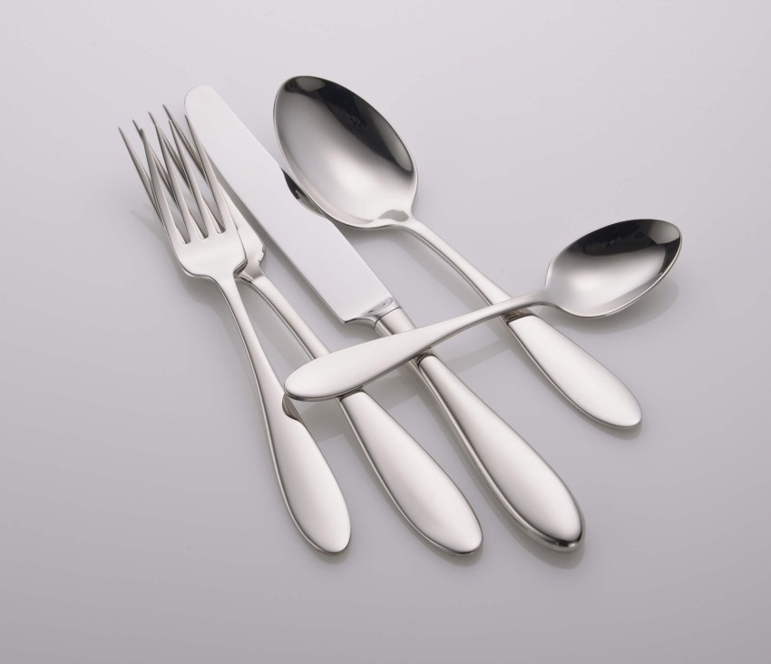 MandU Stainless Steel Silverware Flatware Cutlery Set Pack of 3 (1 SMALL  FORK ,1 BIG FORK & 1 BUTTER KNIFE), Mirror Polished & Dishwasher Safe  Stainless Steel Cutlery Set Price in India 