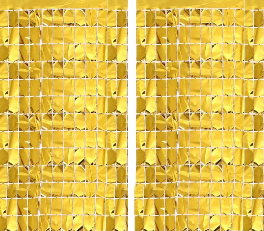 Party Decoration Background Metallic Gold Foil Fringe Curtain - China Foil  Curtain and Decoration Curtain price