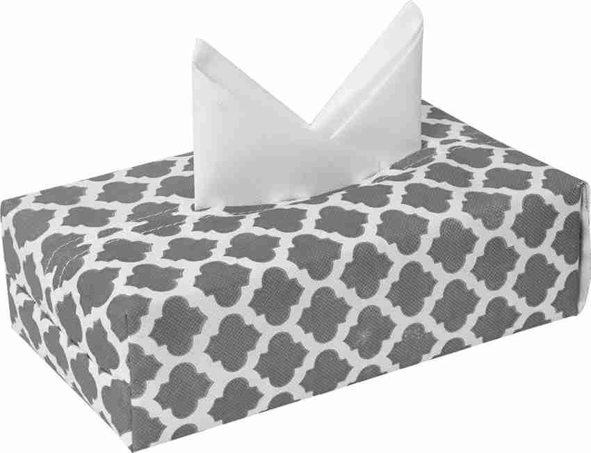 Fabric tissue box outlet cover