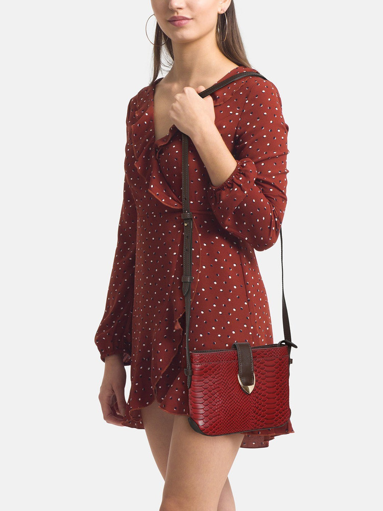 Hidesign red sling bag best sale