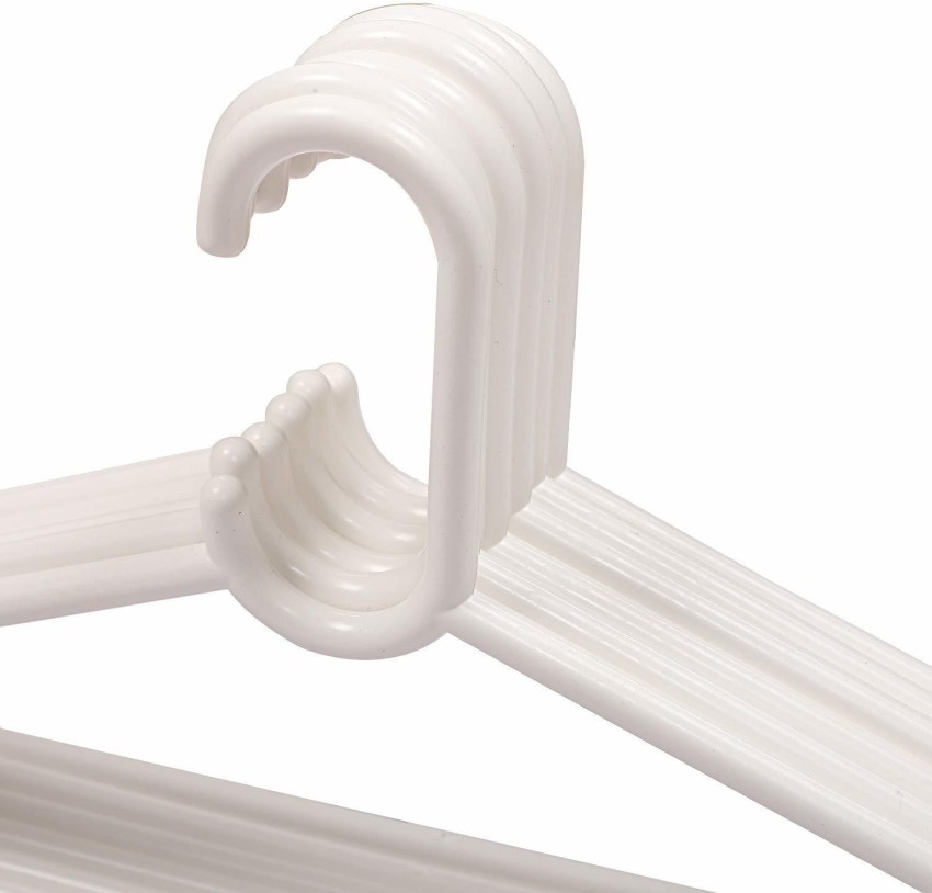 White Plastic Hangers - Pack of 24