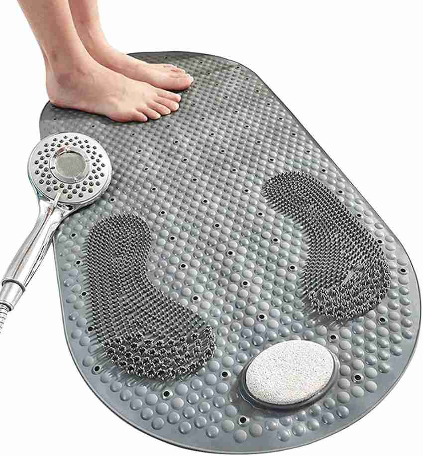 Foot Scrub Acupressure Massager, Foot Rasp Foot File And Callus Remover  Bath Shower Anti Slip Mat, Pumice Stone Exfoliating Foot for Both