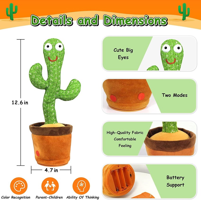 Up To 83% Off on Dancing Talking Cactus Toy Wr