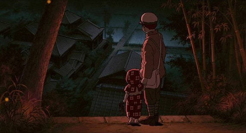 studio ghibli's 'grave of the fireflies' poster has a