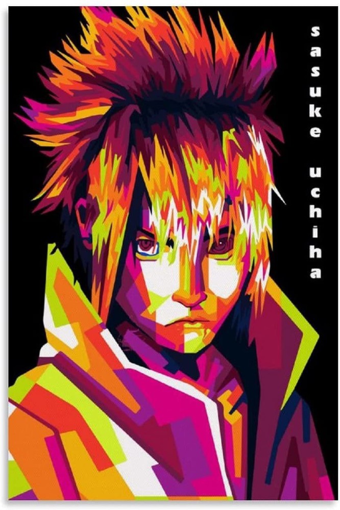 Eyes chart Naruto Anime wall poster REDCLOUD Paper Print