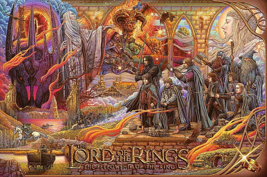 movies fantasy art The Lord of the Rings: The Fellowship of the