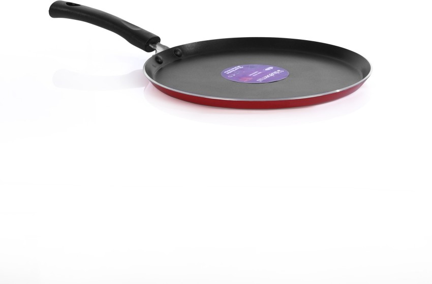 Buy Kitchen Essentials Stainless Steel Non-Stick Tawa - 3 Layer Coating,  Induction Base, 28 cm, Bakelite Handle Online at Best Price of Rs 499 -  bigbasket
