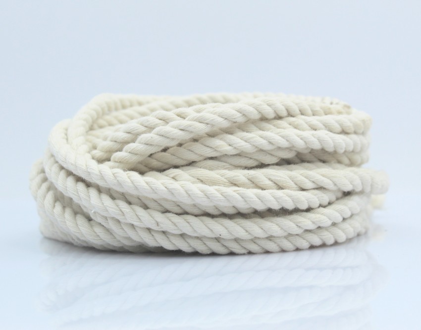 6mm 50m Macrame Rope Twisted String Cotton Cord,handmade Beige