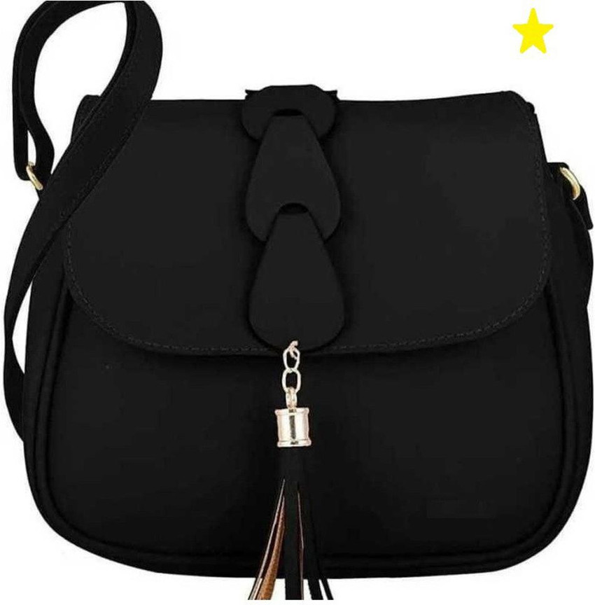 Morex Black Sling Bag Black Sling Purse For Girl Women Extra Space Black Price in India Flipkart