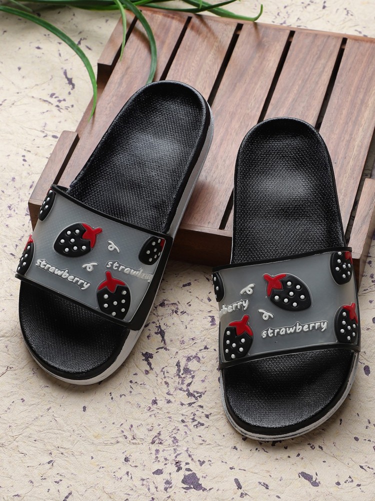 Pampy Angel Women Strawberry Black Slippers, Women Home Slides, Girls  Casual Chappals, Bathroom Footwear, Trendy Flipflops For Daily Wear,  Walking Slippers Slides - Buy Pampy Angel Women Strawberry Black Slippers,  Women Home