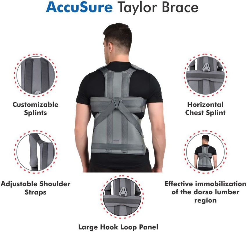 AccuSure Posture Corrector Taylor Brace (Rec Size (S/M/L) For Ht