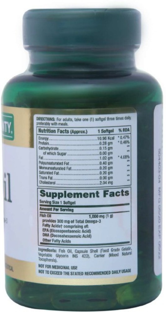 Nature's bounty fish oil 1000 clearance mg