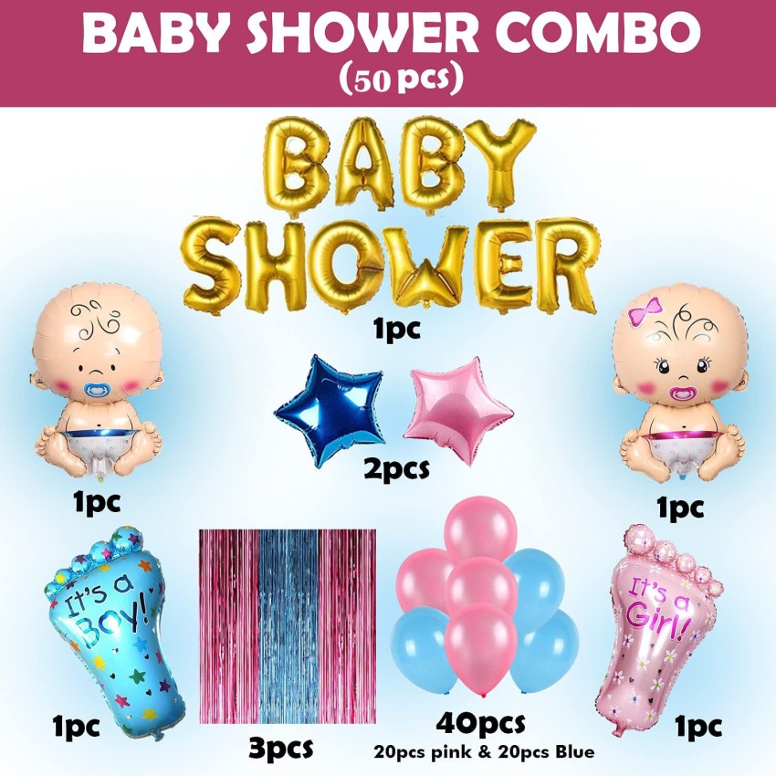 party assets Baby Shower Combo Decorations Material Set Price in India - Buy  party assets Baby Shower Combo Decorations Material Set online at Flipkart .com