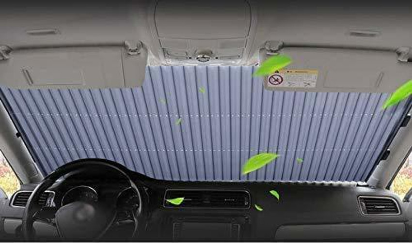 Retractable online windshield screen