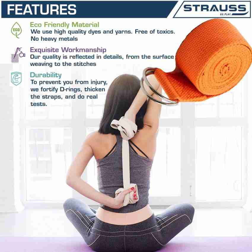 Strauss Yoga Diwali Gift Set, (Grey Fitness Accessory Kit Kit