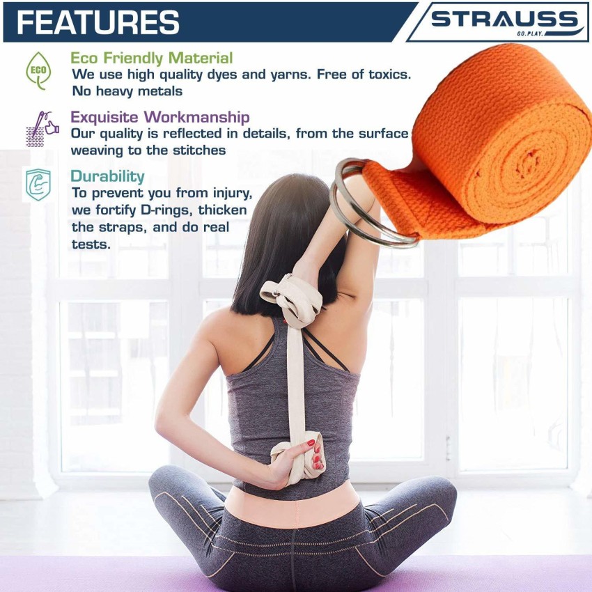 Strauss Yoga Diwali Gift Set, (Grey Fitness Accessory Kit Kit