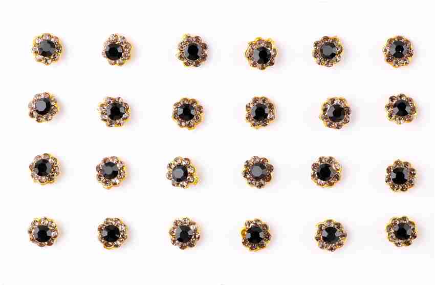 Gold black deals nose pin