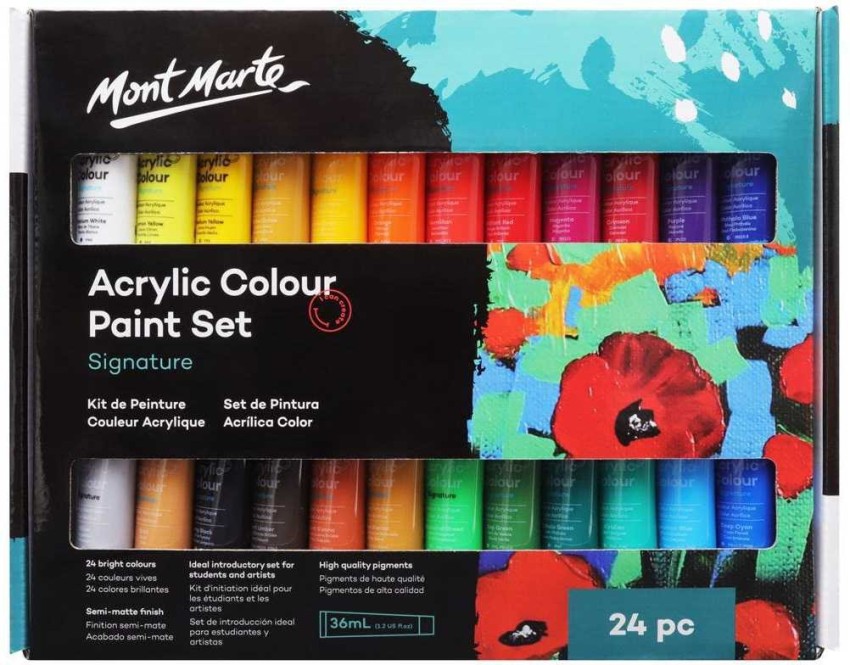 Mont Marte Signature Acrylic Paint Set 36 ML - 18 colors