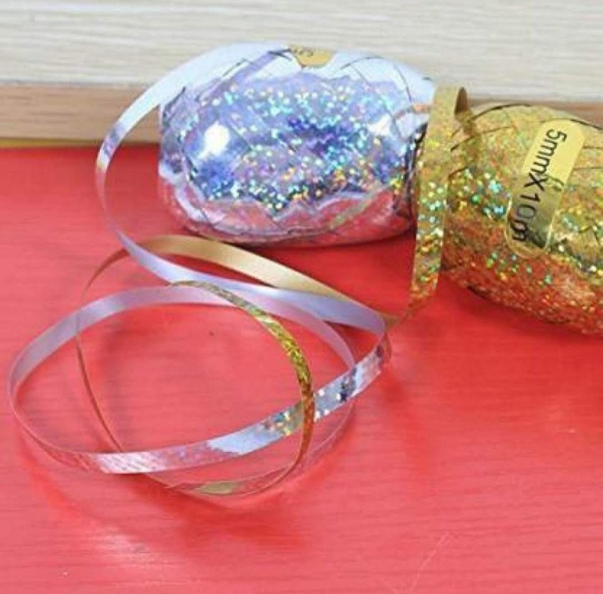 sti STRI CR -Metallic Curling Balloon Ribbon Roll For Gifts, Balloons &  Crafts (Glitter Shine) 6 Pcs/Lot 5mm x 10M Multicolor PP (Polypropylene)  Ribbon Price in India - Buy sti STRI CR 