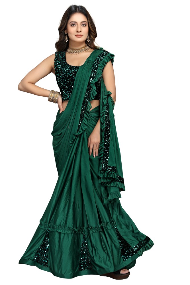 Ready to wear Lycra designer saree – INDIAN SHOPPING STREET