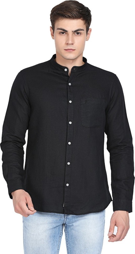 Fashion casual shirt with black jeans