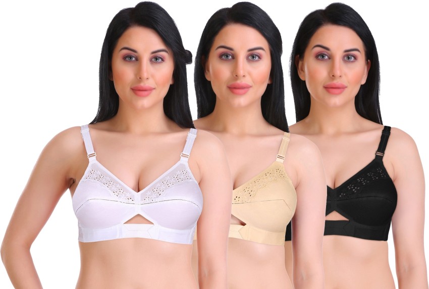 Cotton Bra For Girls & Womens available size 30B - 44B (Pack of 6)