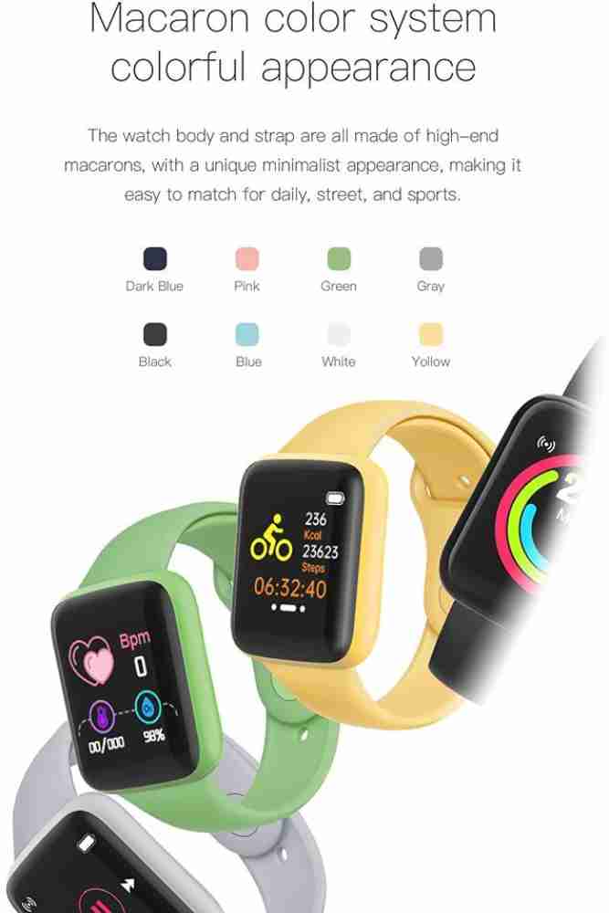 IMMUTABLE 90 Smartwatch Y68 Heart Rate Blood Smartwatch Price in