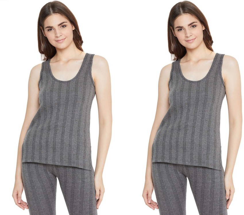 Buy HAP Women's 100% Cotton Quilted Thermal Set : Sleeveless Top +