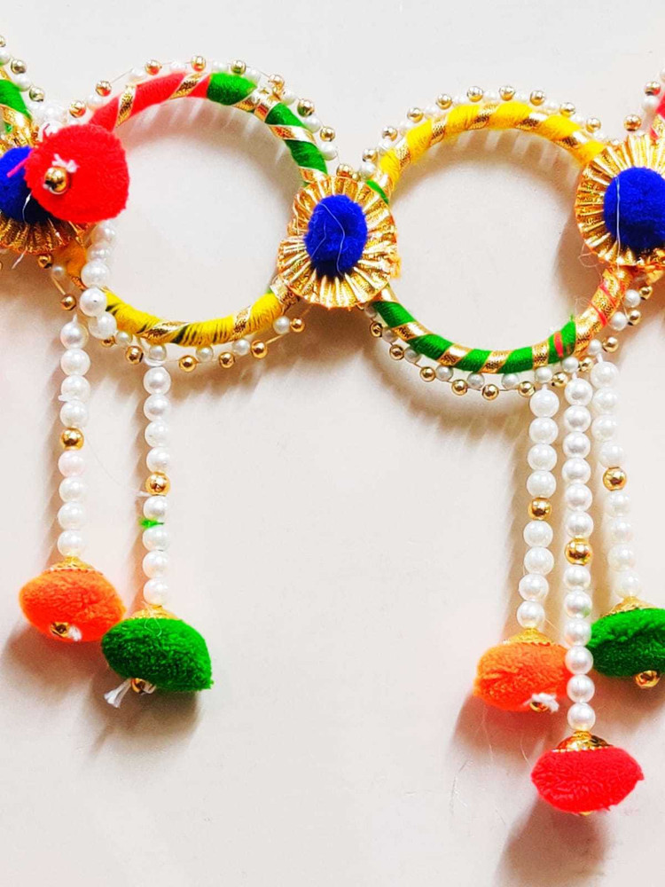 Priceless Deals Handmade Decorative Latest Ring Design Door Hanging Bandhanwar Toran for Home Decoration and Diwali Decoration Multicolor Diwali Toran Price in India Buy Priceless Deals Handmade Decor...