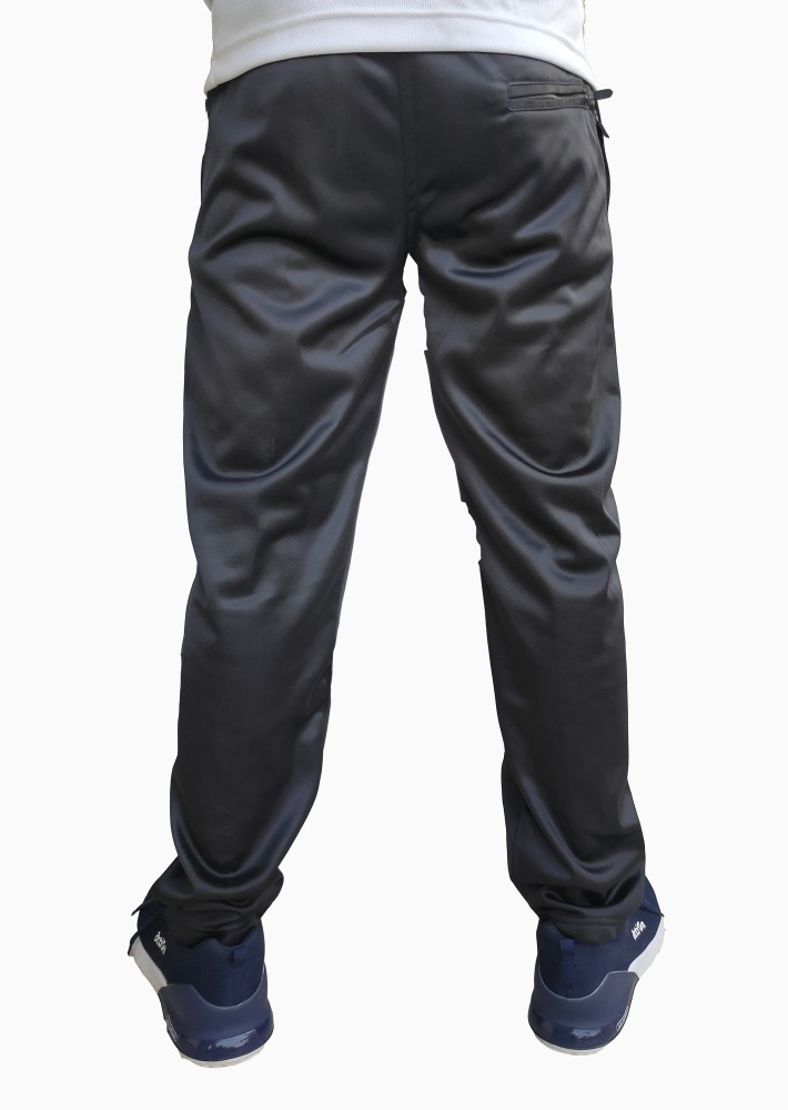 Shiv Shakti Self Design Men Black Track Pants - Buy Shiv Shakti