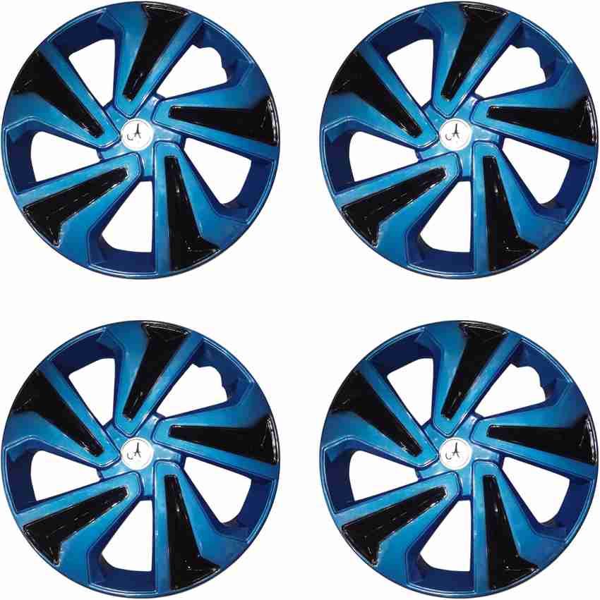 Jetnix Dual Color Black Blue 12 inch Tyre Sport Rim cover Wheel